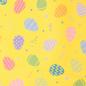 Preview: Baumwoll Druck Bunte Eier auf Gelb von Happy Easter by Swafing 